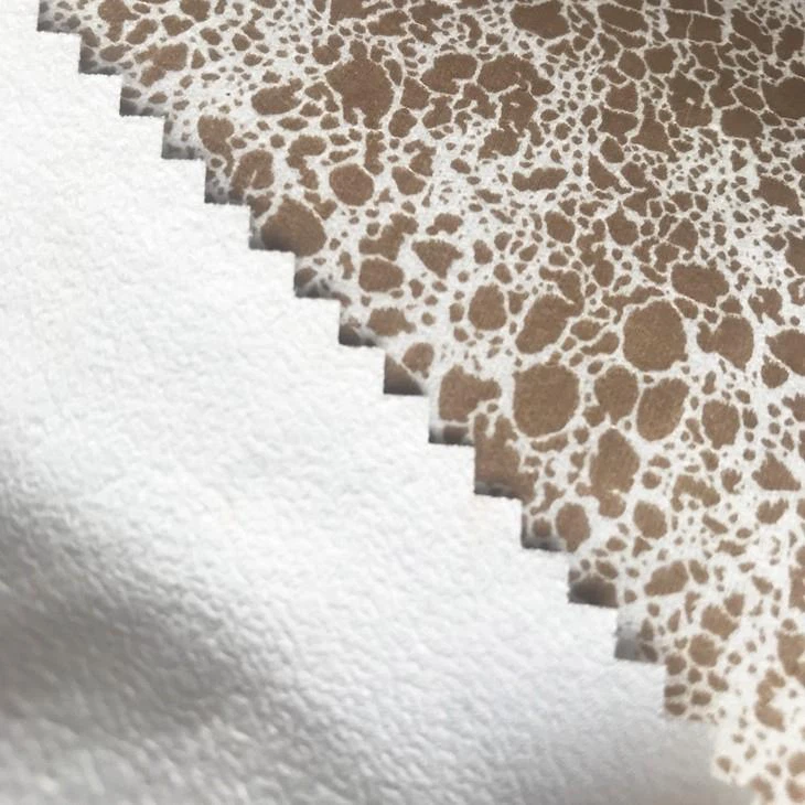 Griotte Pattern Suede Leather