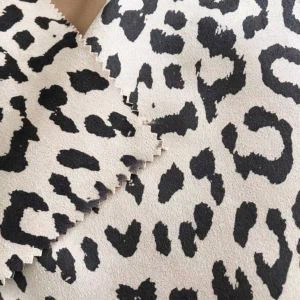 Individualus Leopardo ataudų mezgimo scuba zomšos audinys