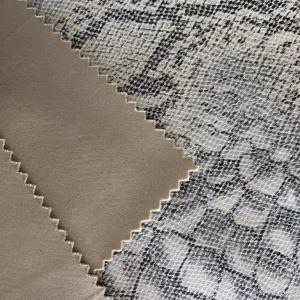 Gyvatės odos atspausdintas mezgimo scuba zomšos audinys