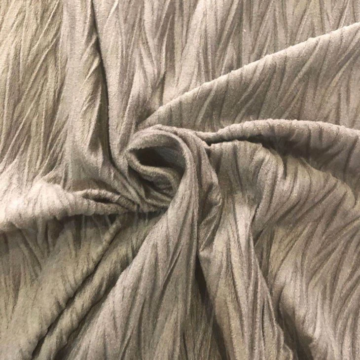 Crumpled Suede Fabric